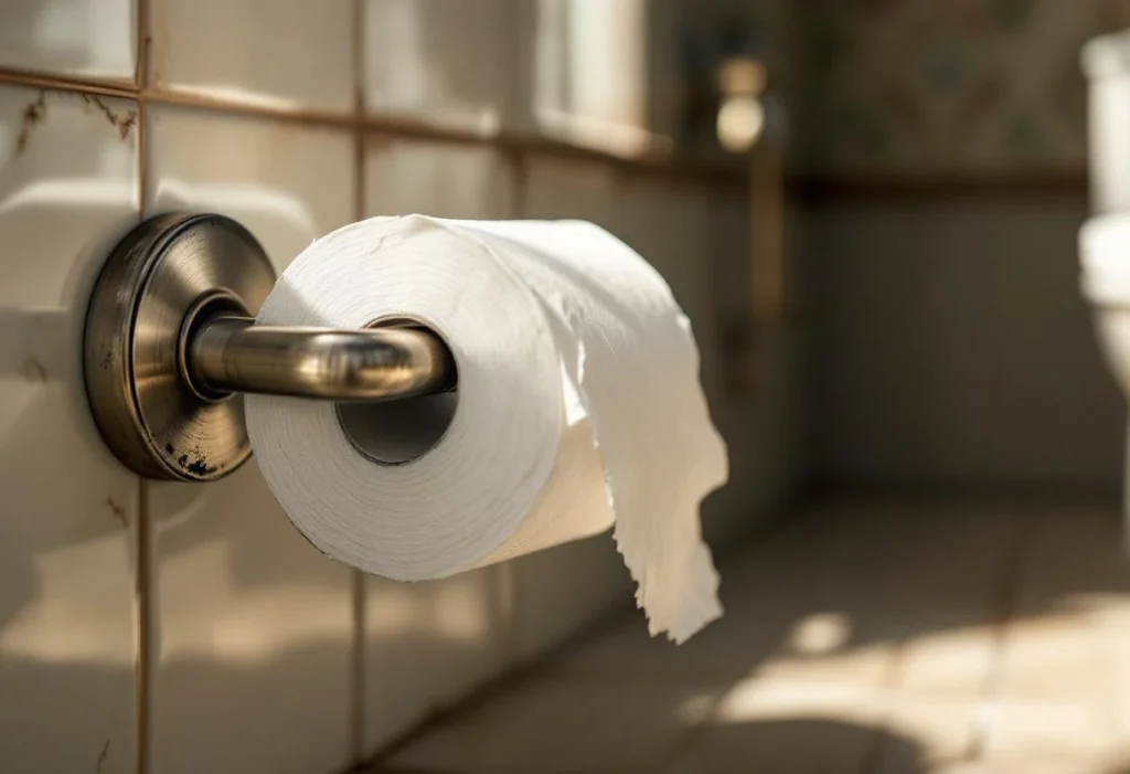 Comment réparer ou changer un porte-papier toilette bloqué ou cassé ?